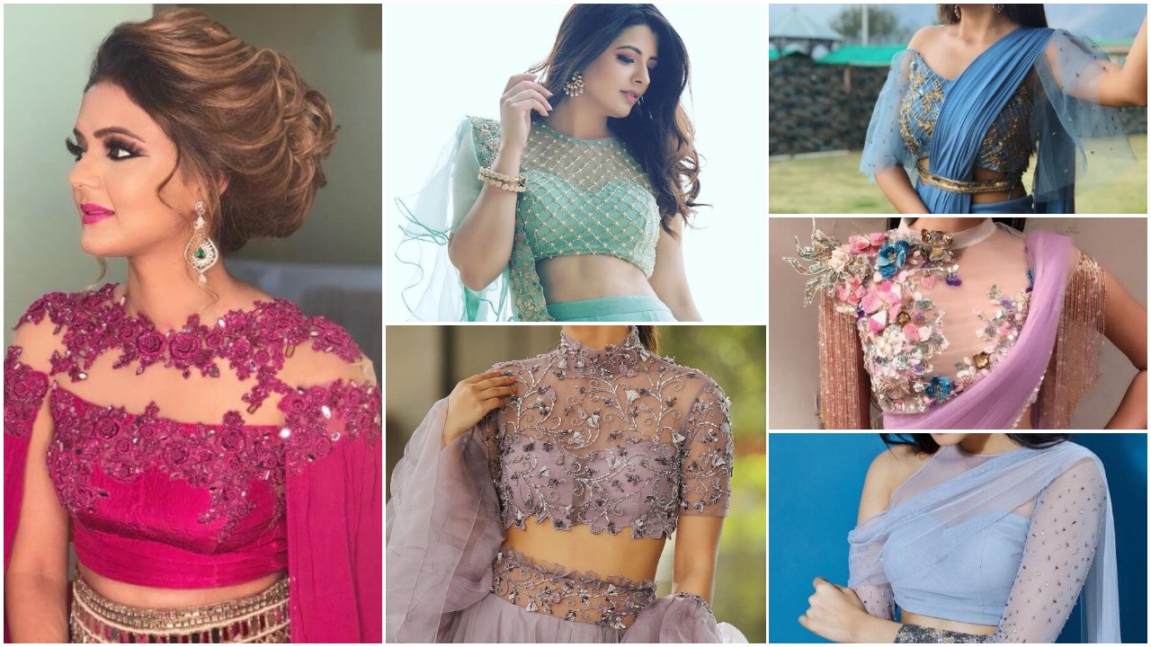 Silk Net Saree Blouse Designs for Weddings | New Fashion Elle