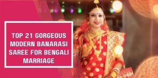 modern banarasi saree for bengali marriage