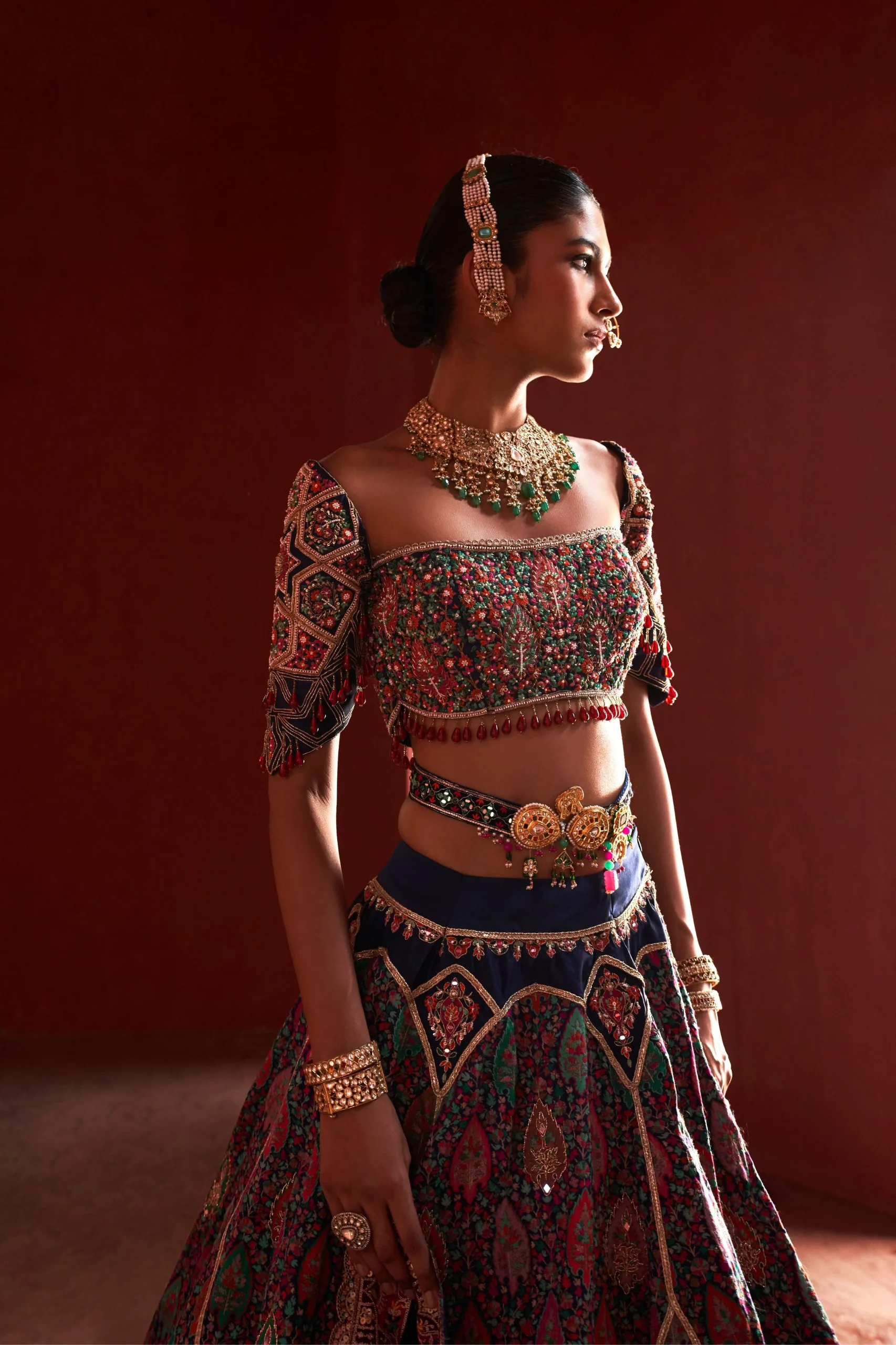 Banarasi Lehenga Blouse Designs